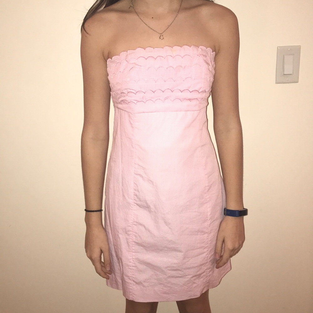 Pink gingham Lilly Pulitzer dress